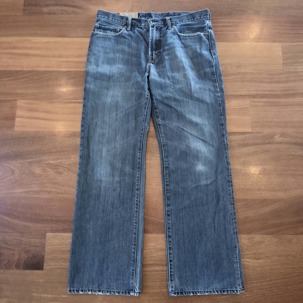 Gap 1969 Loose Fit Jeans Mens 36X33 Dark Blue Straight Leg 100% Cotton Y2K 2007